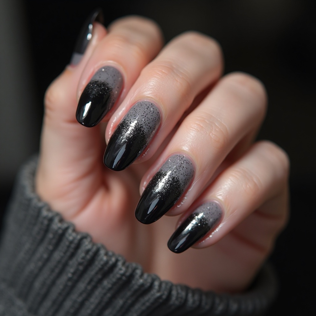 Black Ombré to Gray
