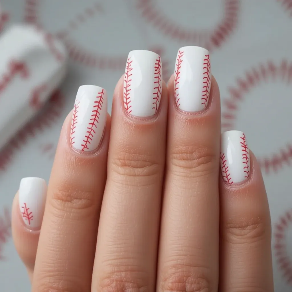 Classic White Baseball Stitch