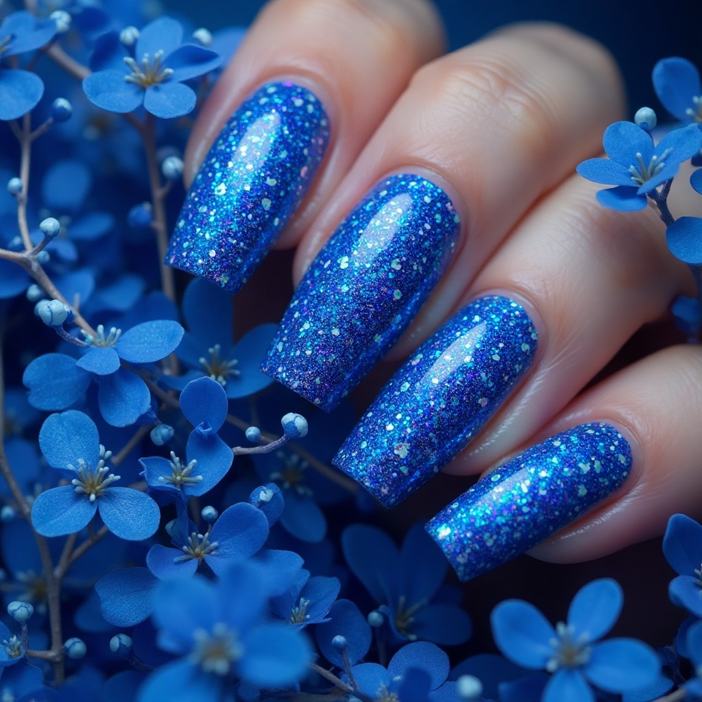 Electric Blue Holographic
