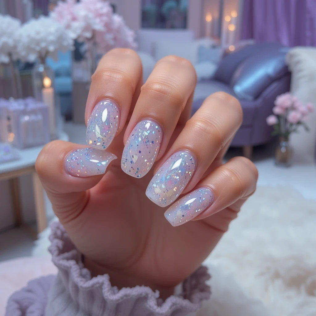 Holographic Silver & Clear Crystal