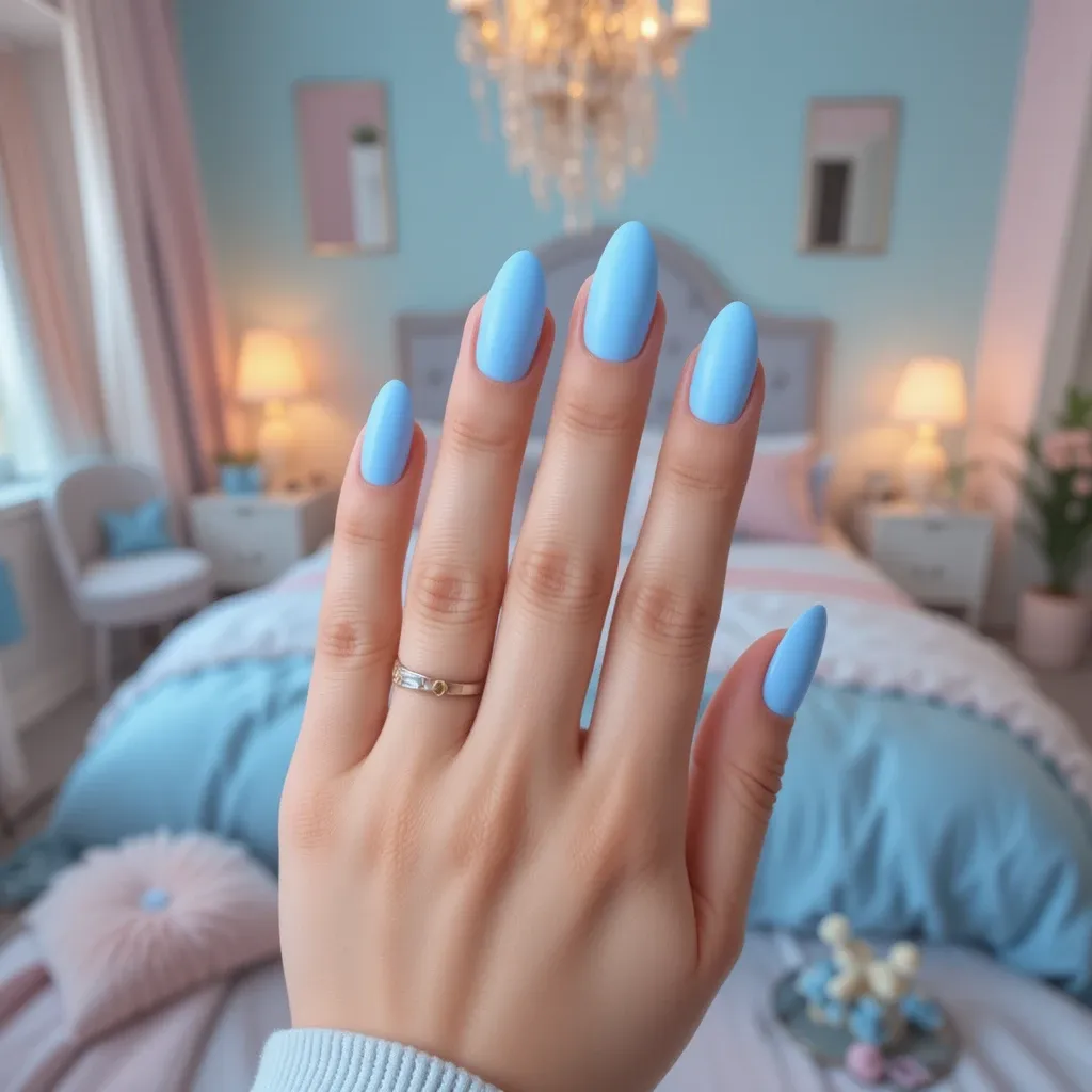 Matte Ice Blue Minimalist