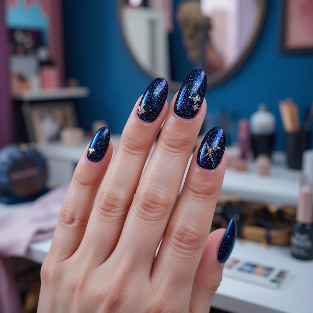 Midnight Sparkle with Crystal Accents