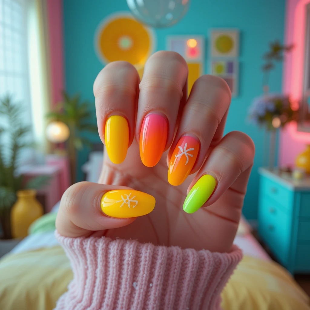 Neon Citrus Ombré