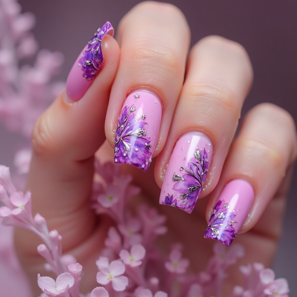 Pink to Purple Ombré