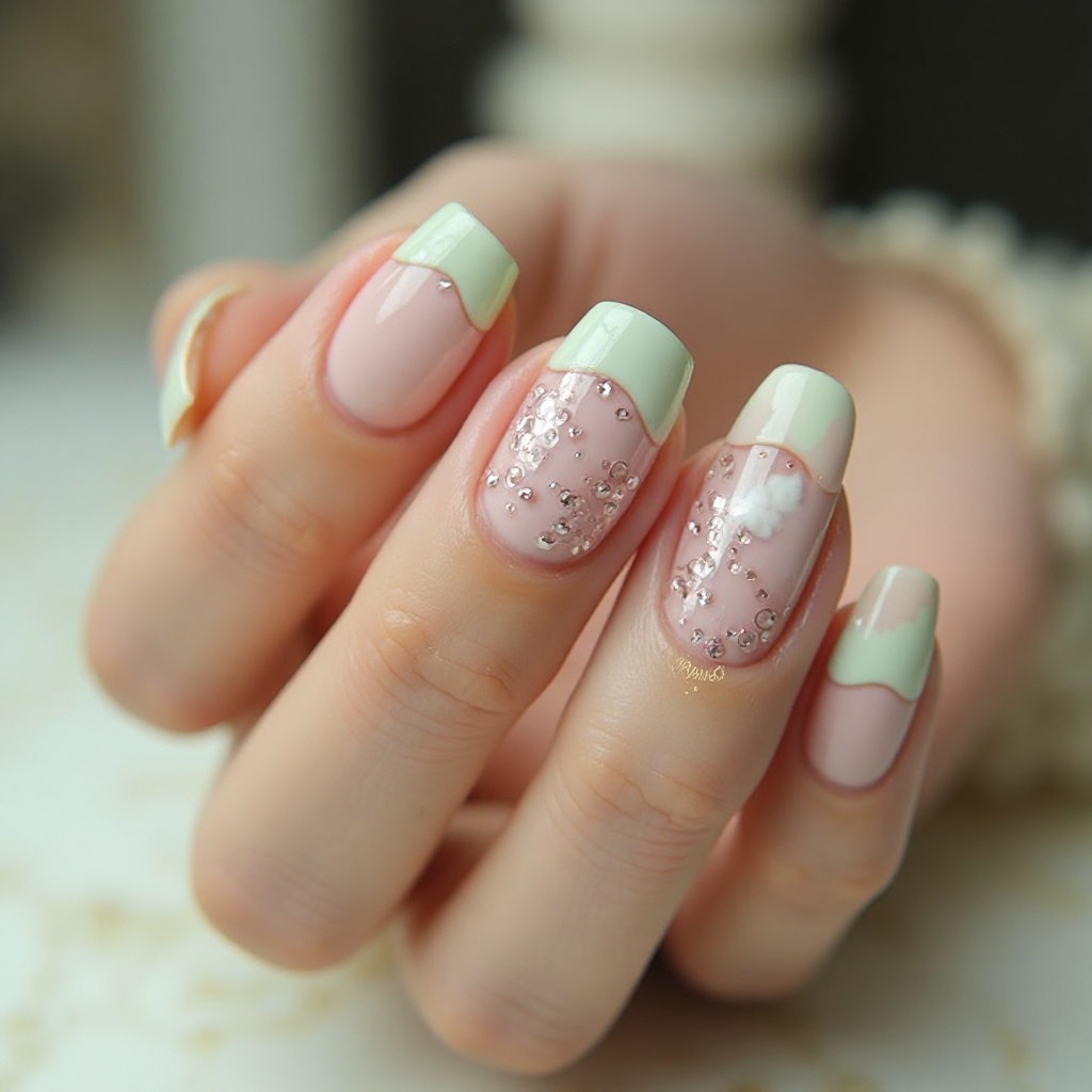 Pistachio French Tips