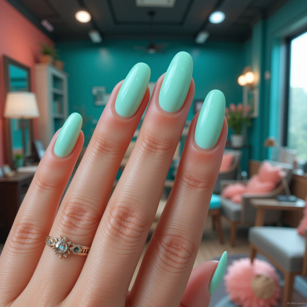 Seafoam Green Glazed