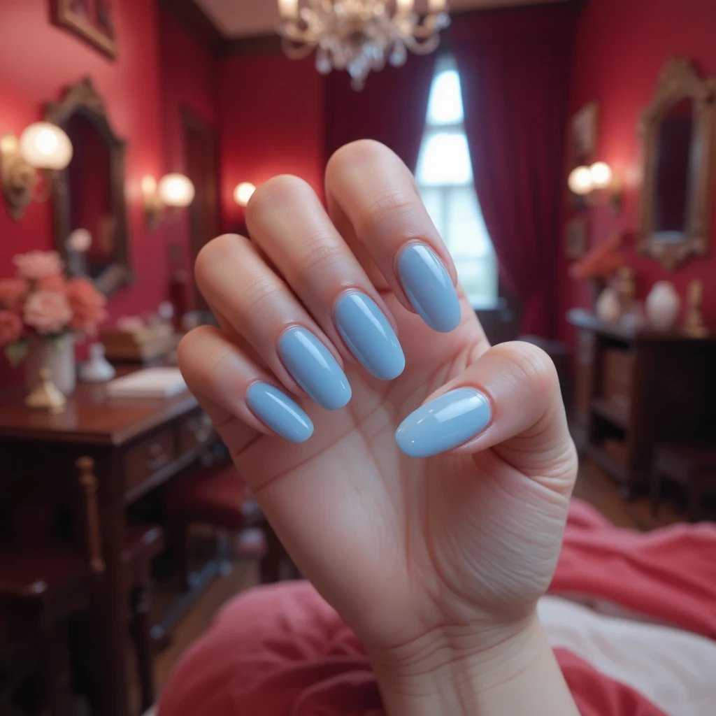 Sheer Ice Blue Wash