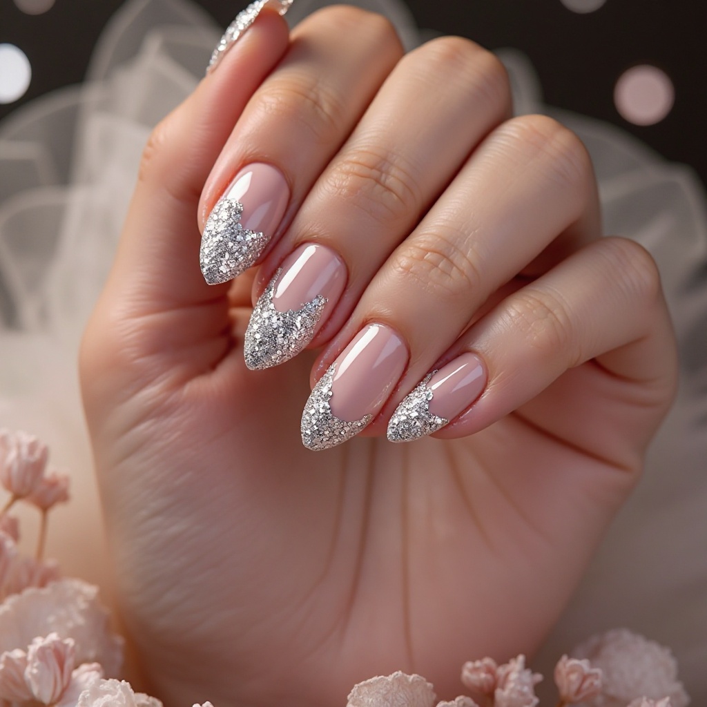 Silver Chrome French Tips