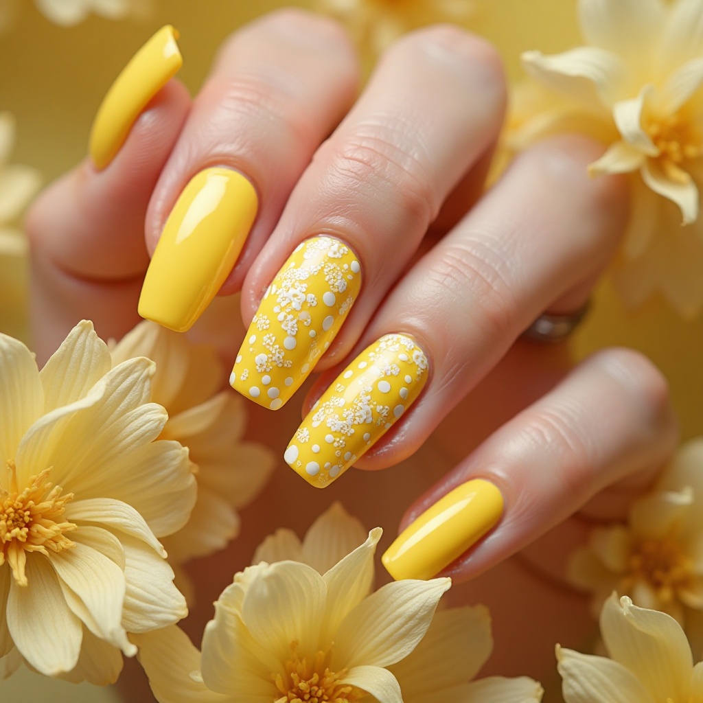 Yellow with White Accents