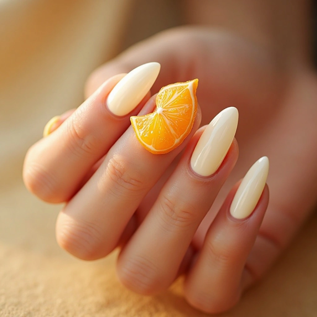 Glossy Orange Slice 3D