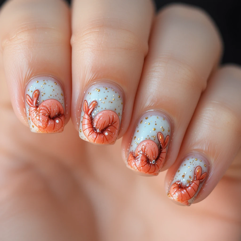Hand-Painted Shrimp