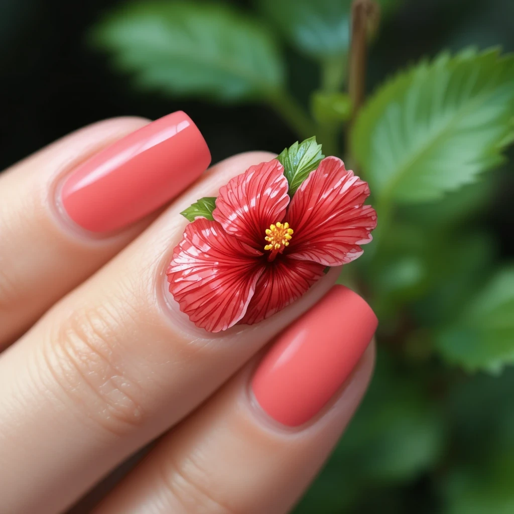 Hibiscus Flower Accent