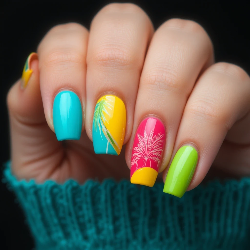 Tropical Color Block