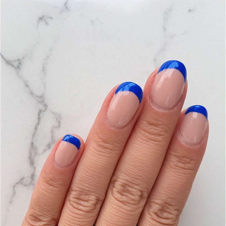 Almond Nude with School Color Tip