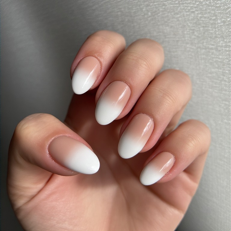 Almond Ombré in Two Neutrals