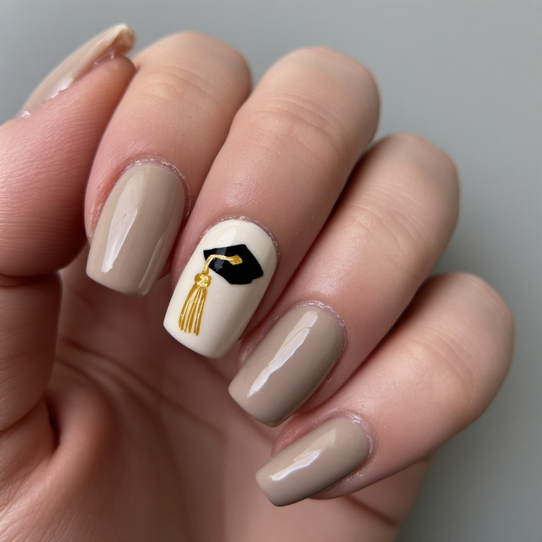 Coffin Nails with Diploma Design