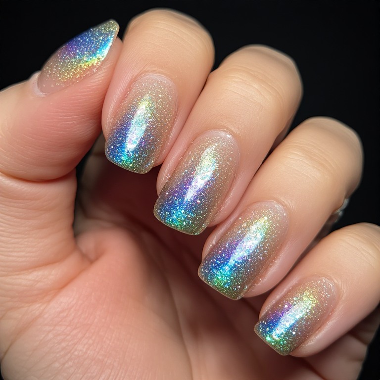 Iridescent Holographic Tips