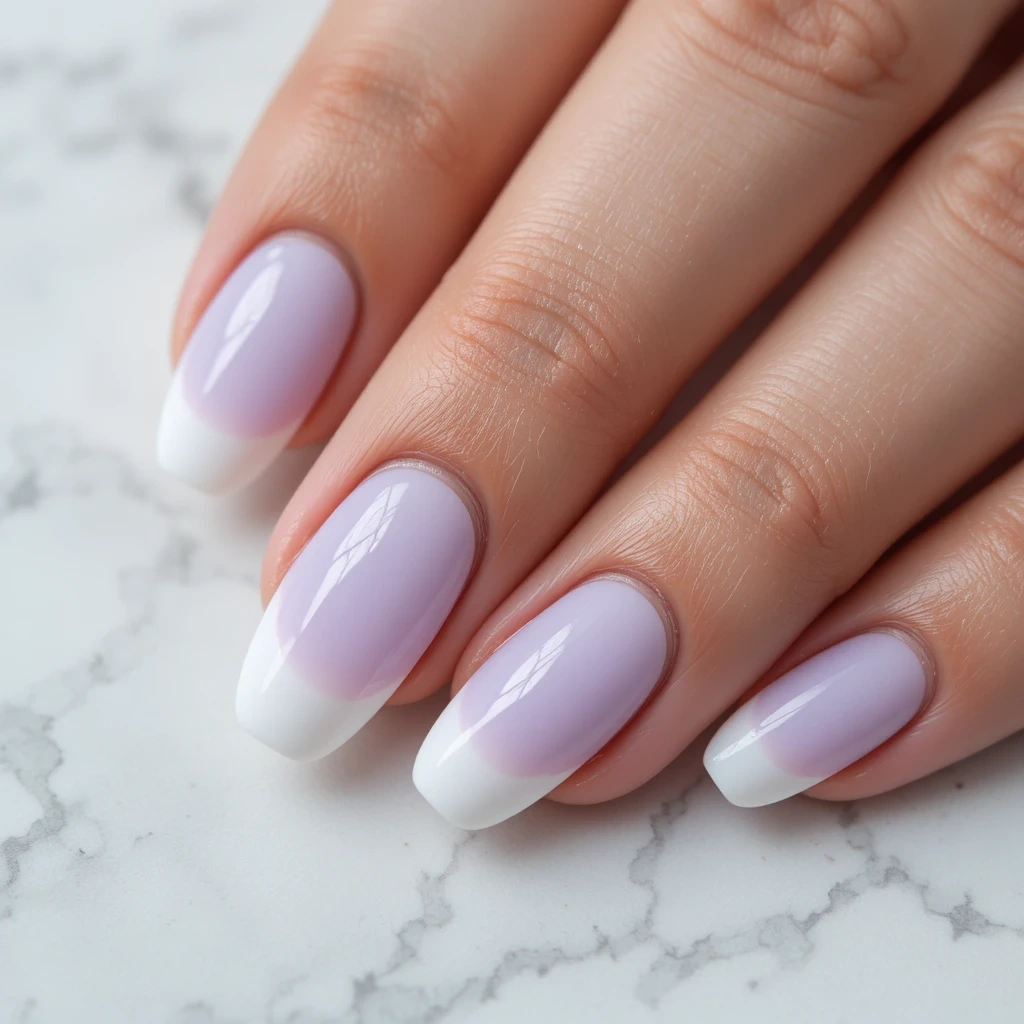 Lilac Ombre into White