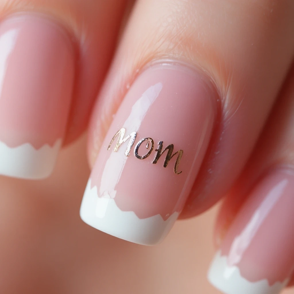 "MOM" Lettering Accent