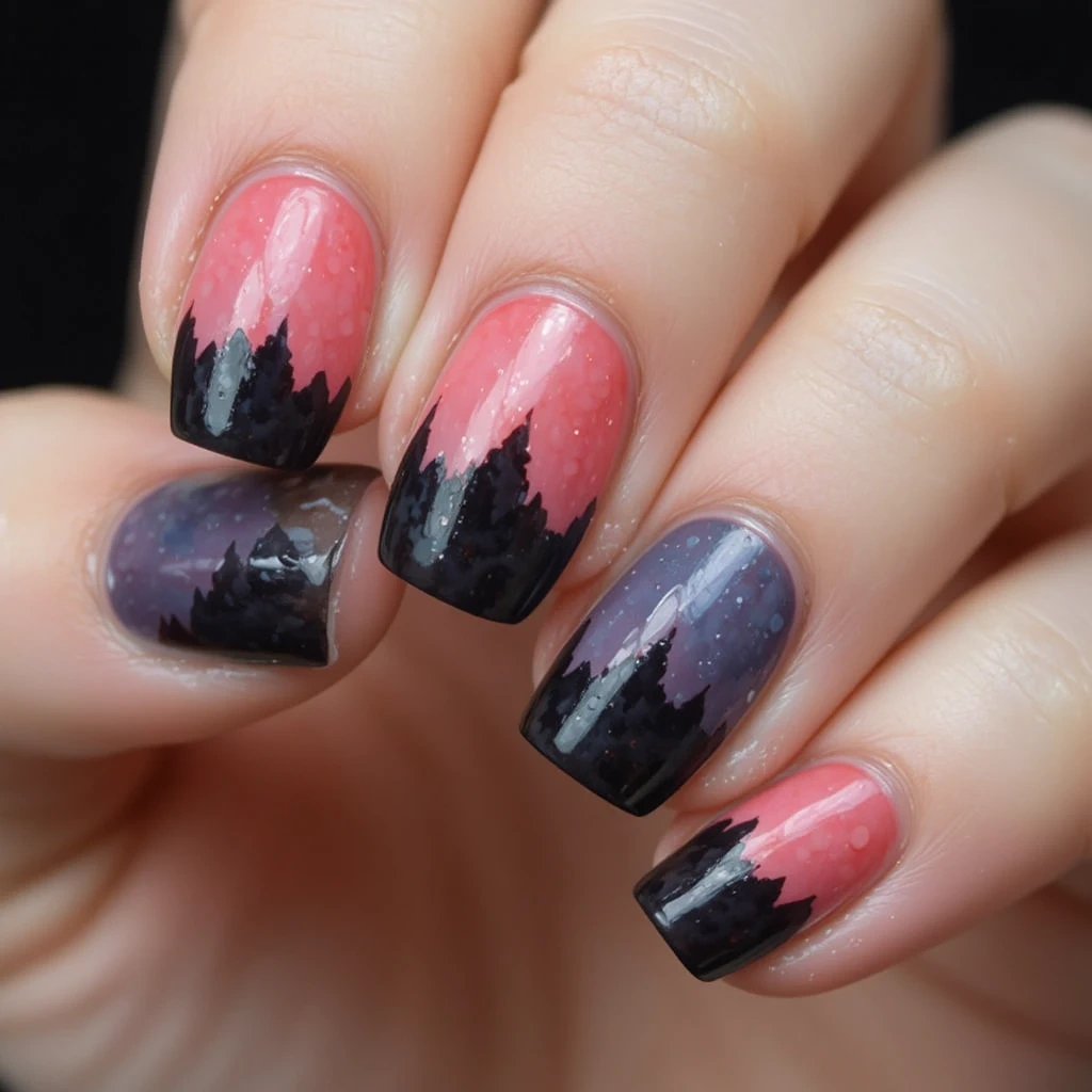 Mountain Ridge Silhouette