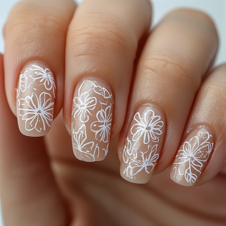 Negative Space Floral
