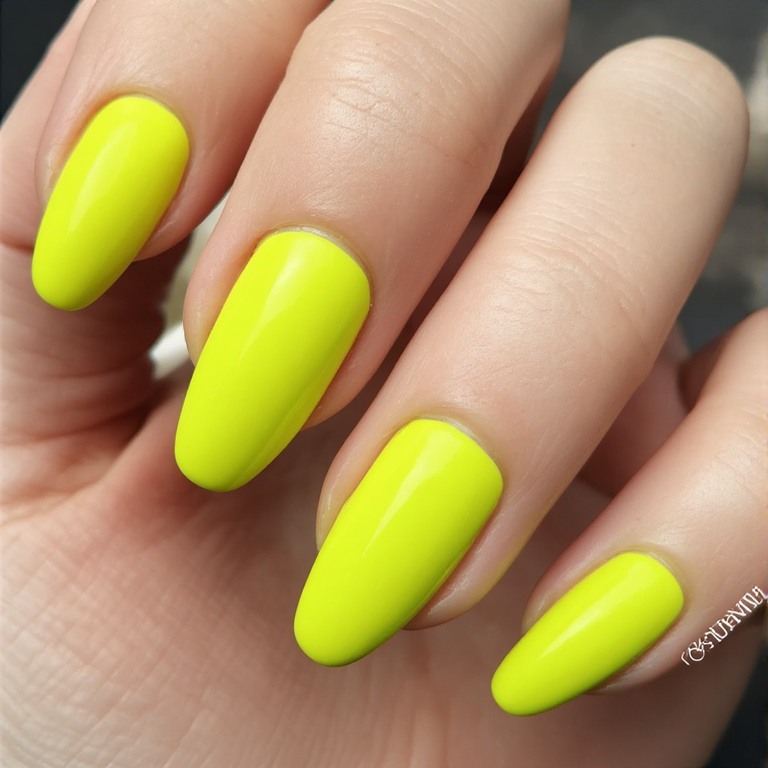 Neon Yellow Nails