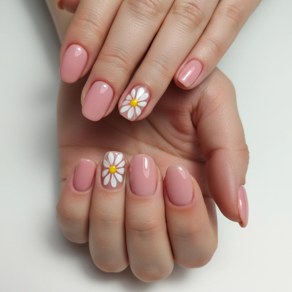 Soft Pink Daisy Accent