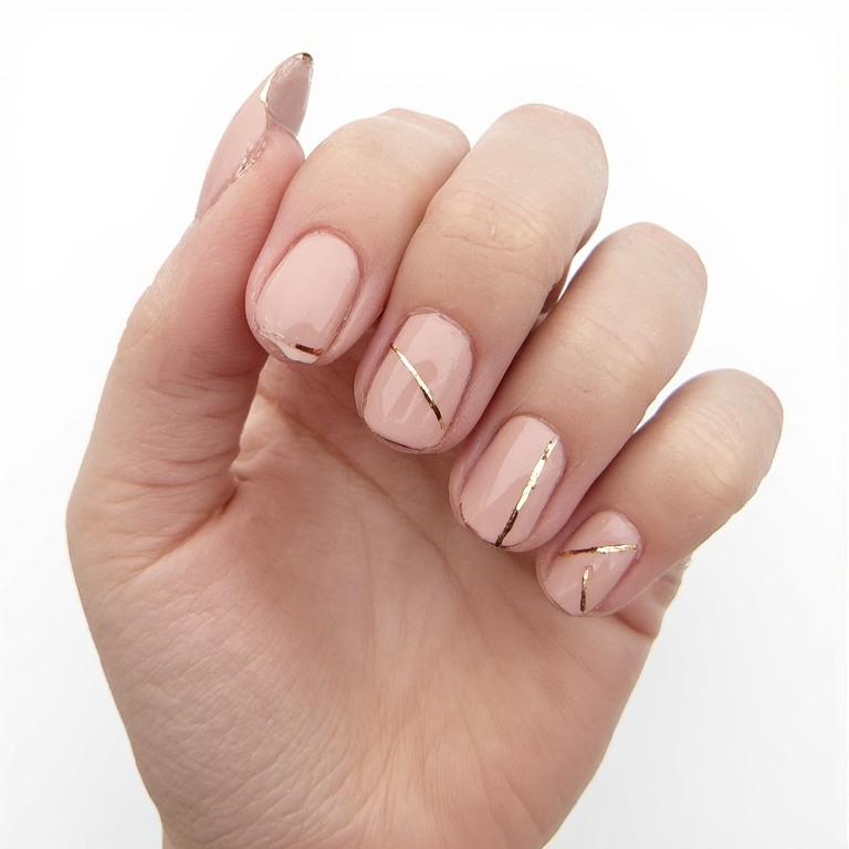 Thin Gold Line Abstract