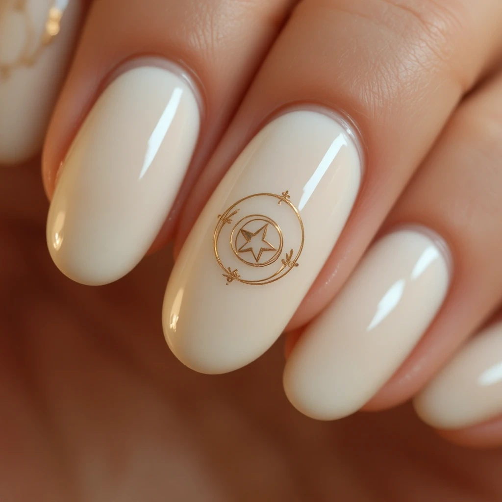 University Seal Inspired Nails