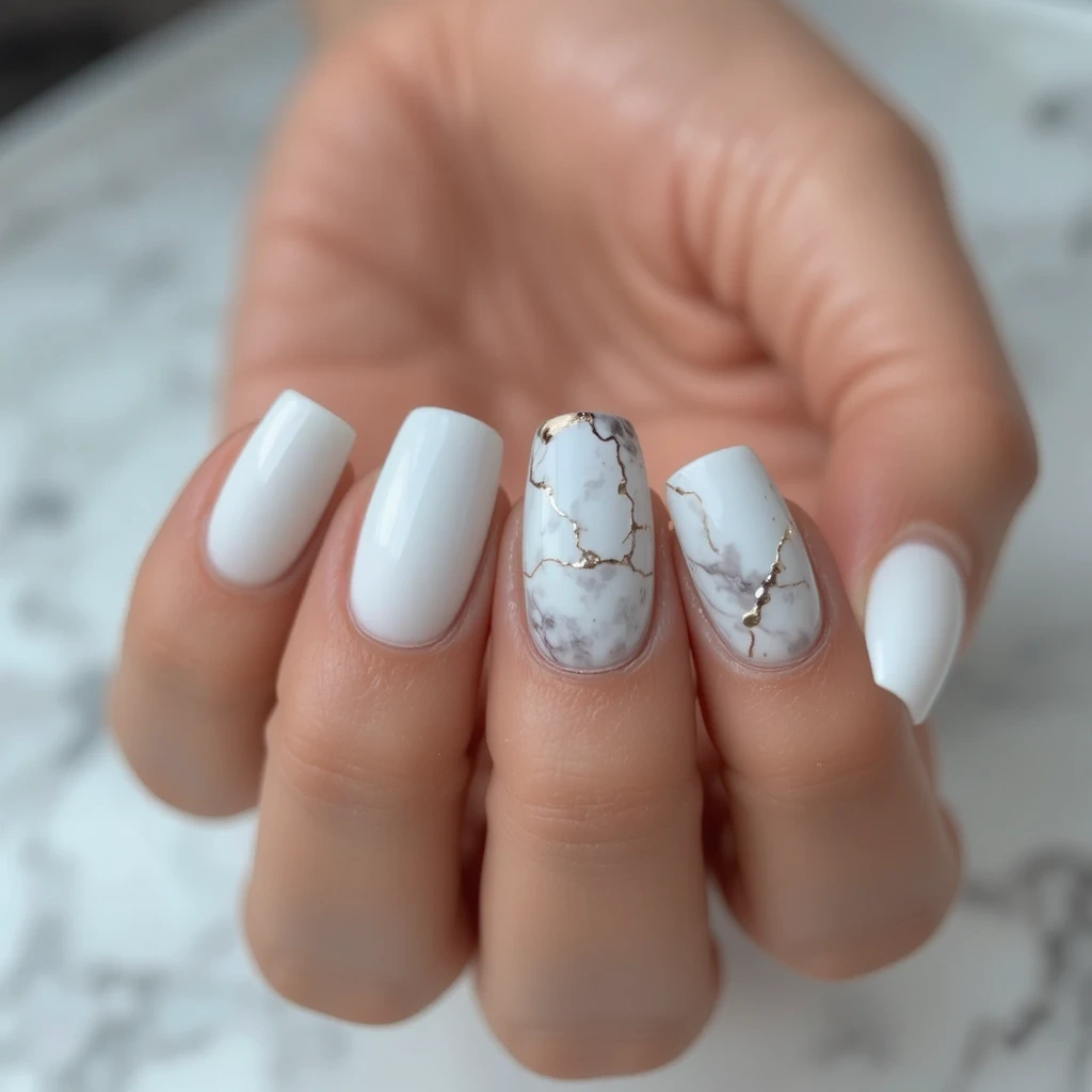White Marble Accent