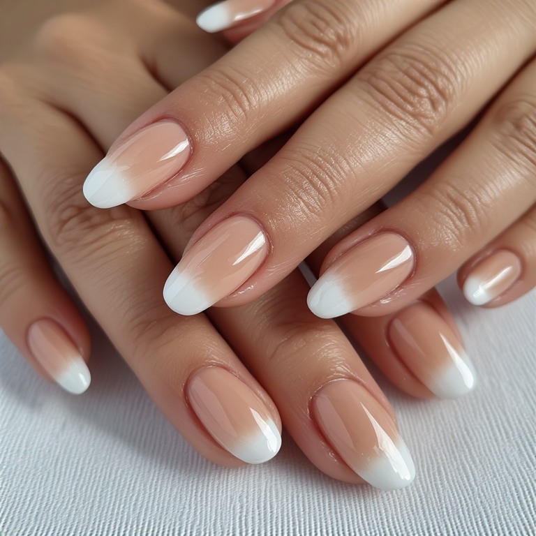 White Ombré into Nude