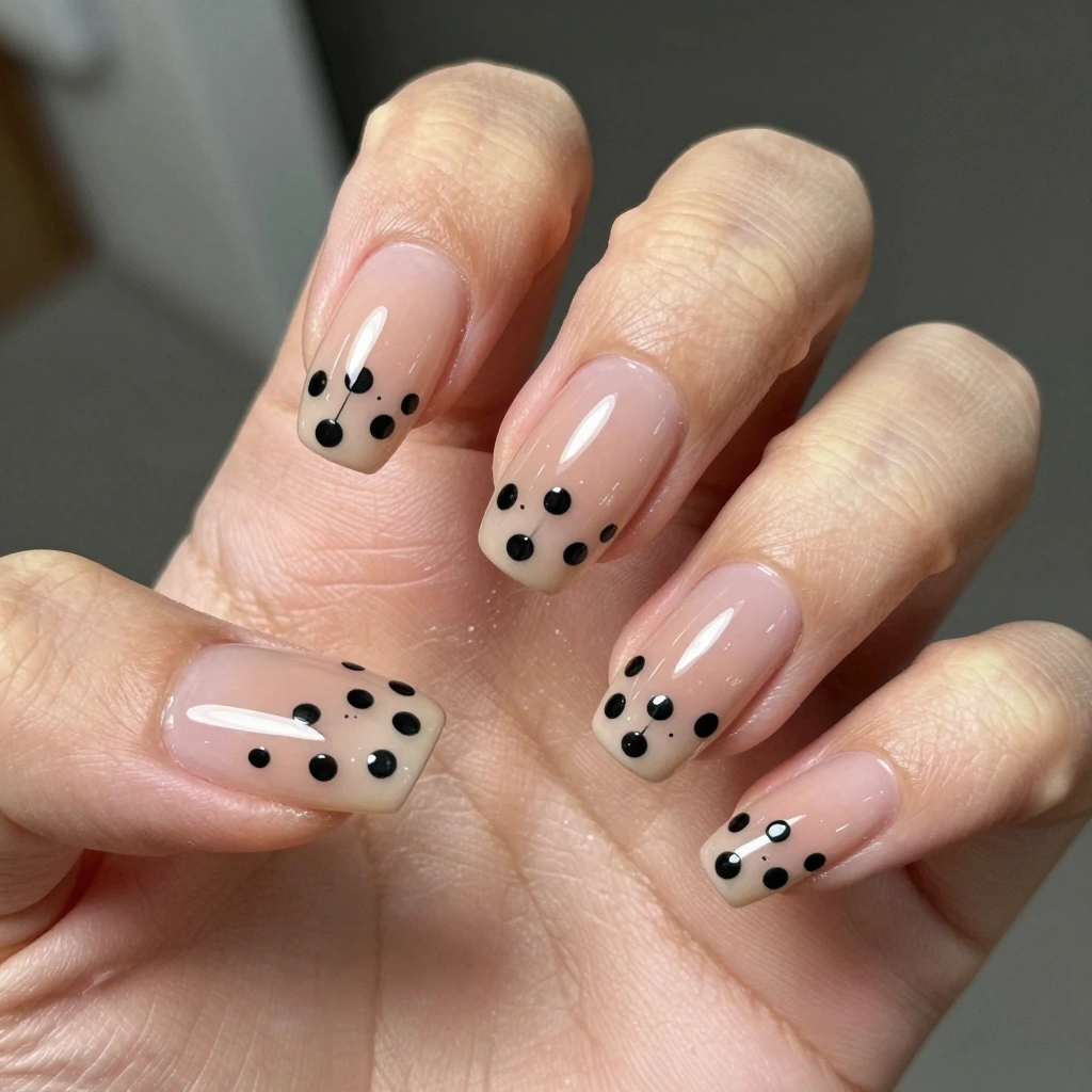 Black Seed Dots on Nude