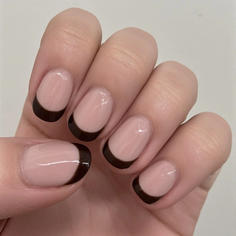 Brown French Tip