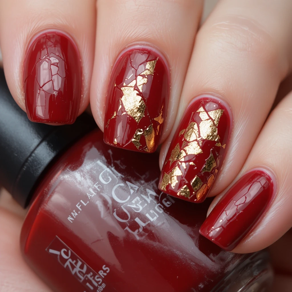 Cracked Red Foil