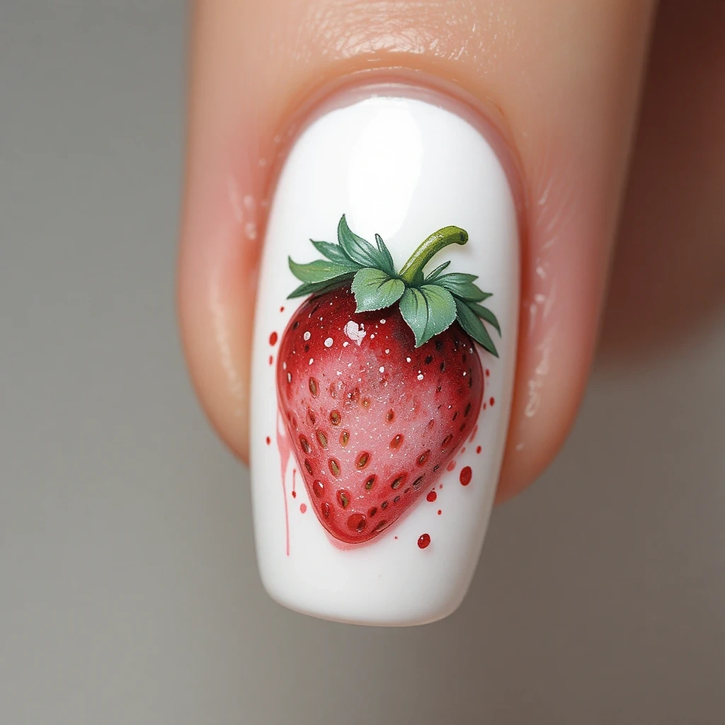 Ink-Wash Strawberry