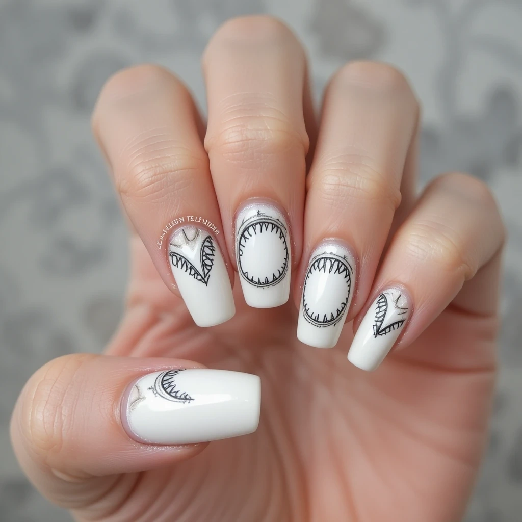 Shark Nail Art