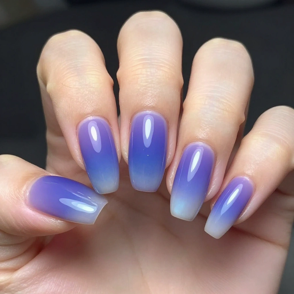 Blueberry Aura Nails