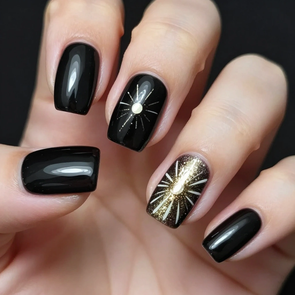 Champagne Burst on Midnight