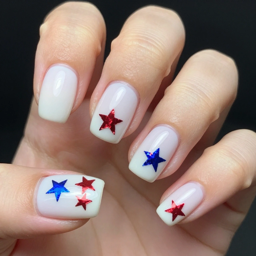 American Flag Nail