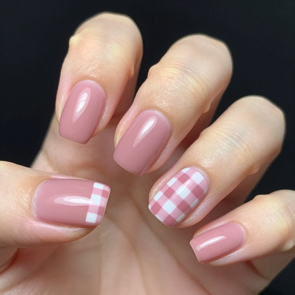 Gingham at the Cuticle Only