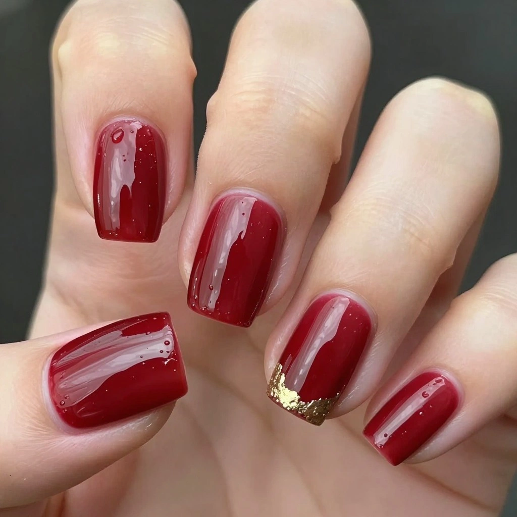 Lacquered Cherry in the Rain