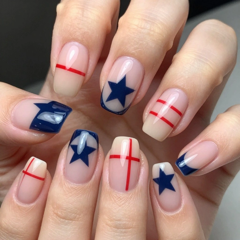 Negative Space Stars and Stripes