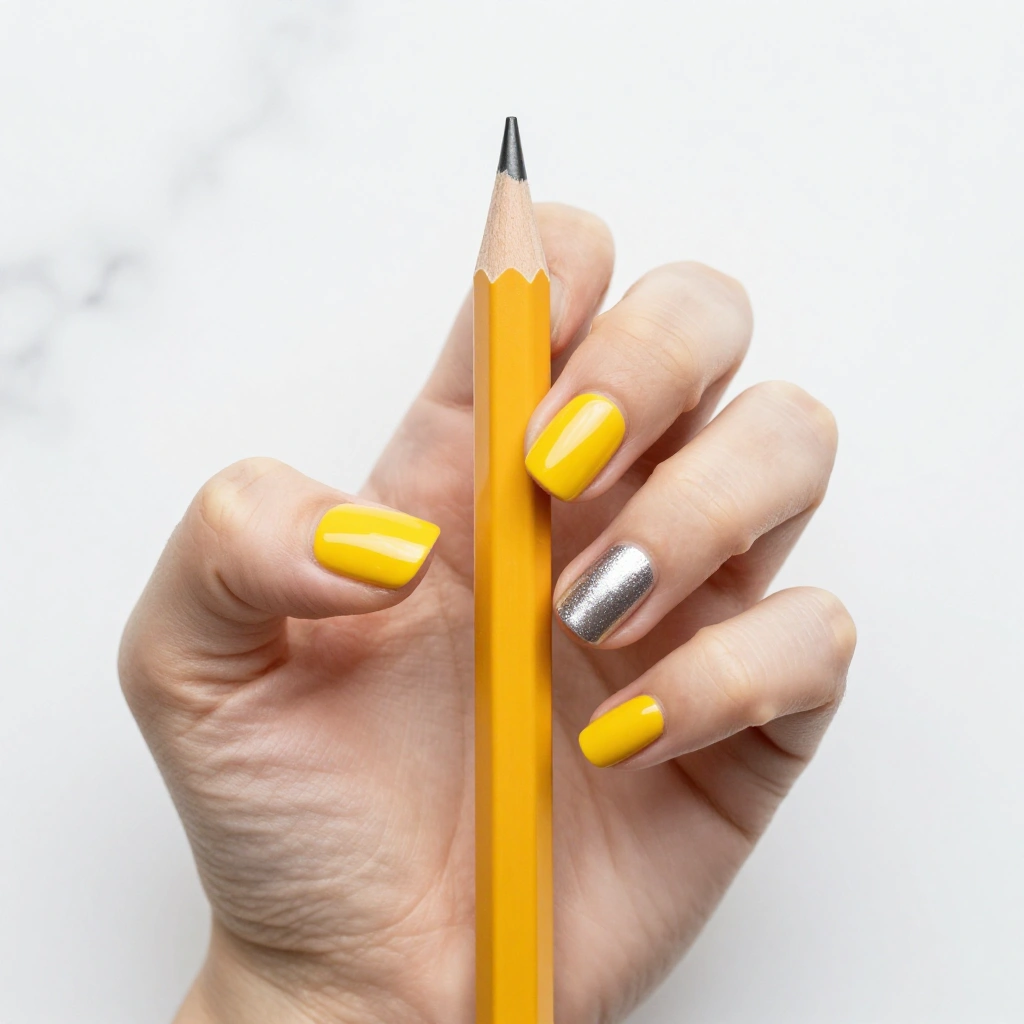 Pencil Yellow with Black Tips