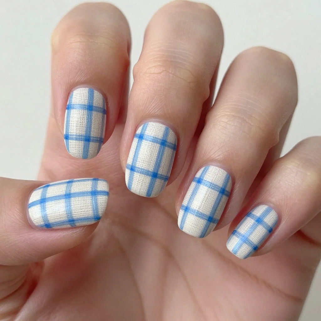 Pressed Linen and Cornflower