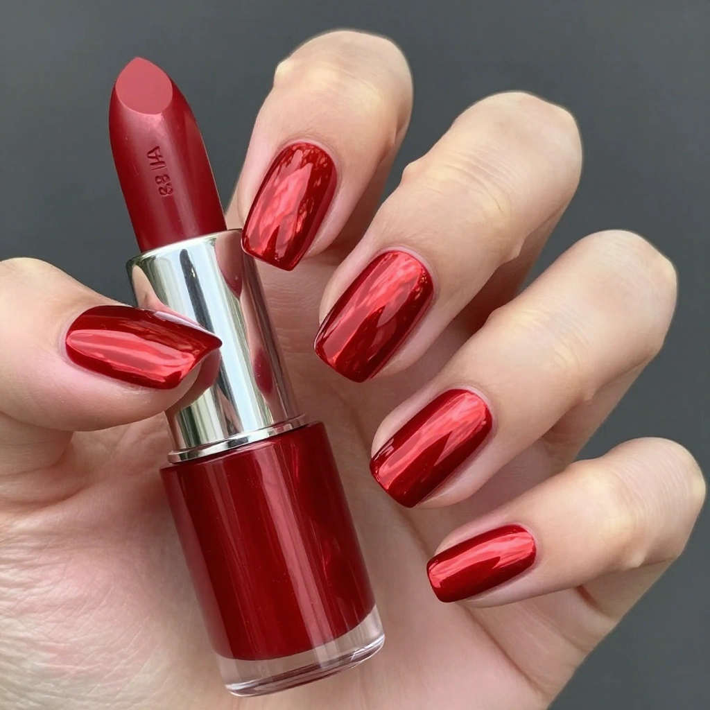Red Lipstick Left on a Glass