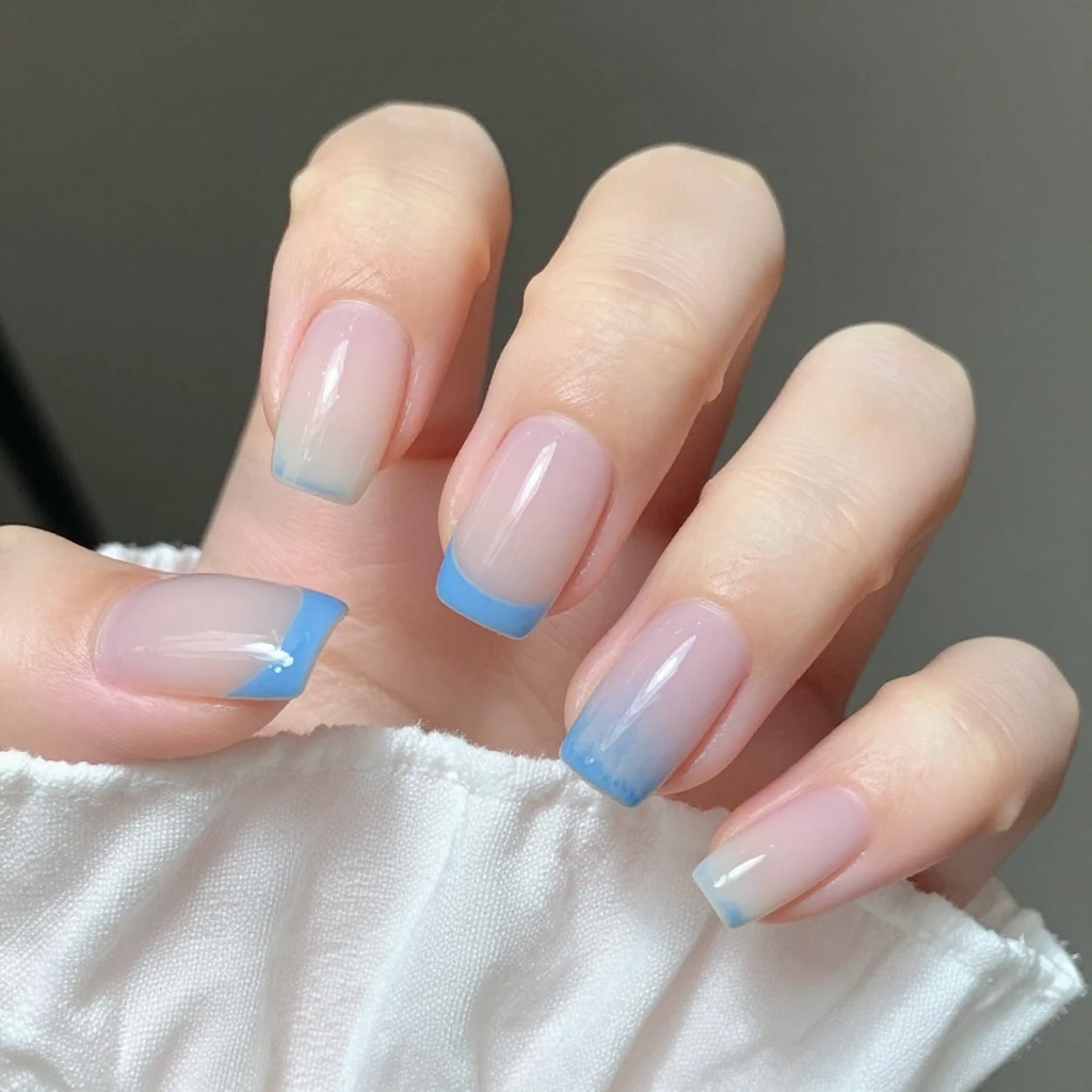 White Linen with a Whisper of Blue