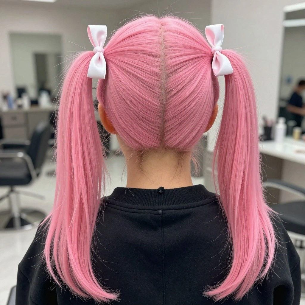 Anime-Inspired Pink Twin Tails