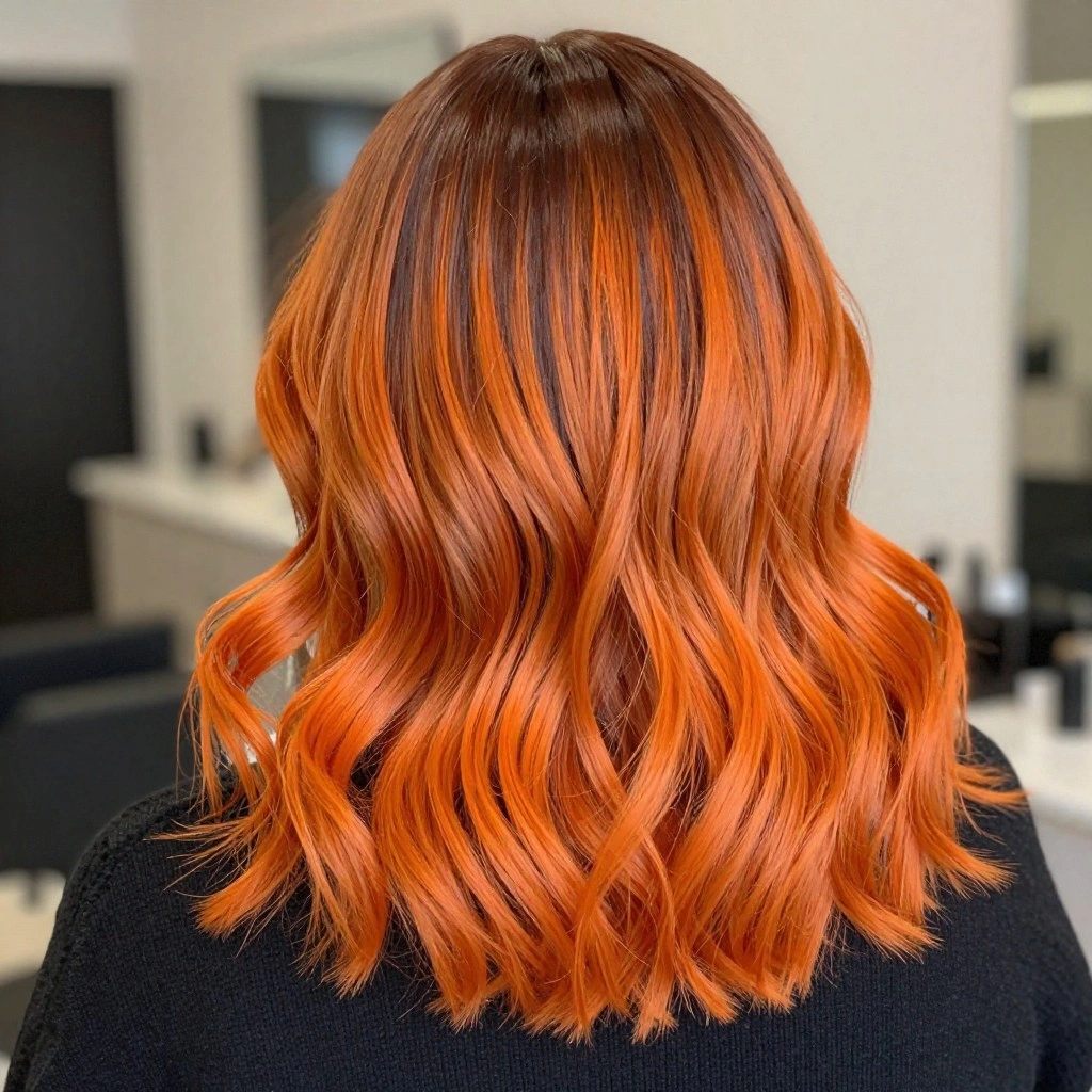Burnt Orange Ombre