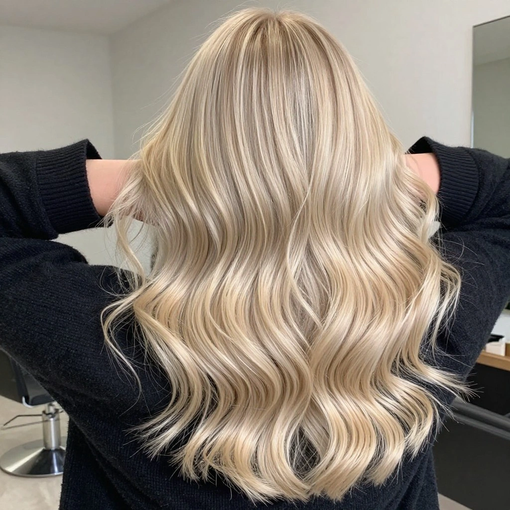Champagne Blonde Waves