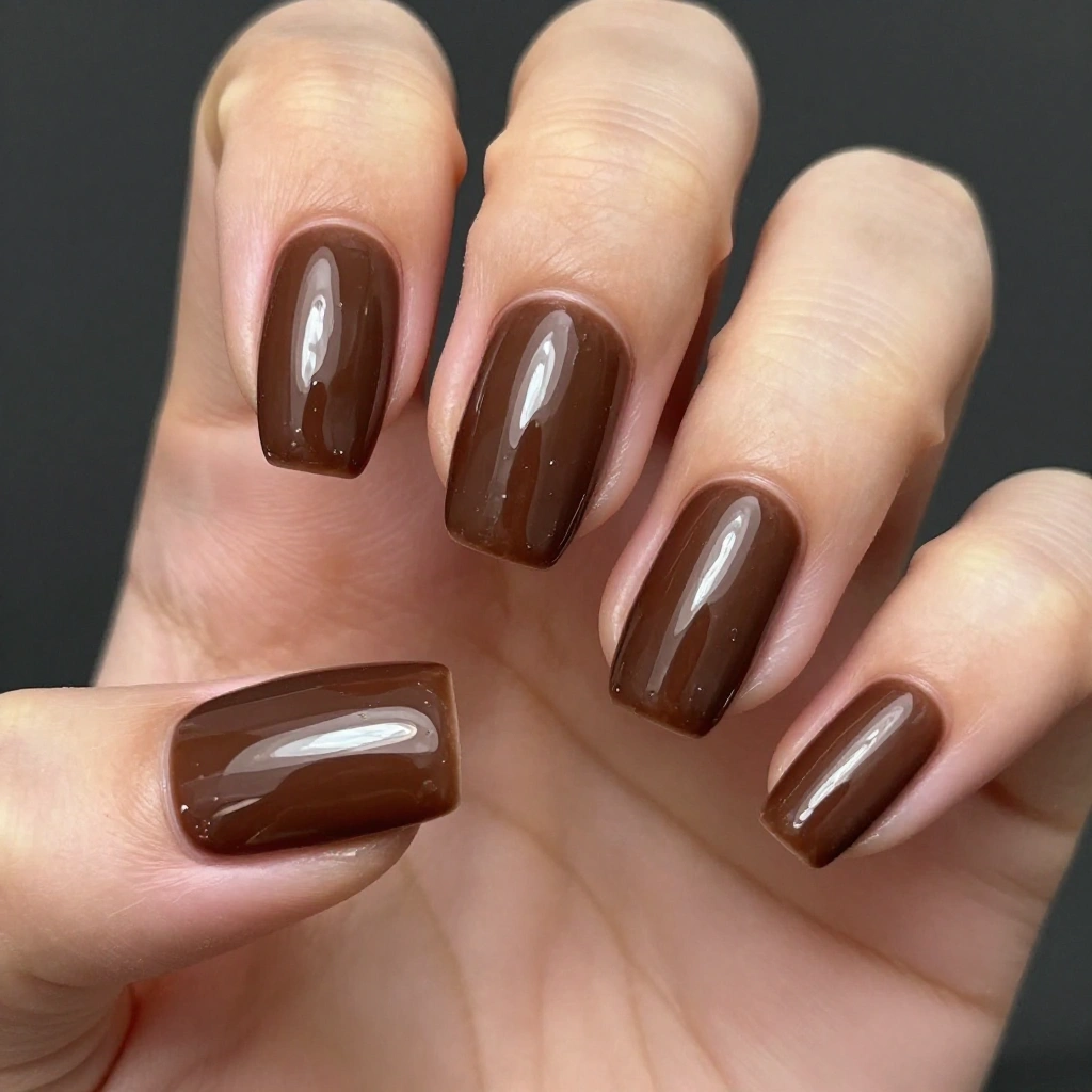 Chocolate Glazed Almond Nails